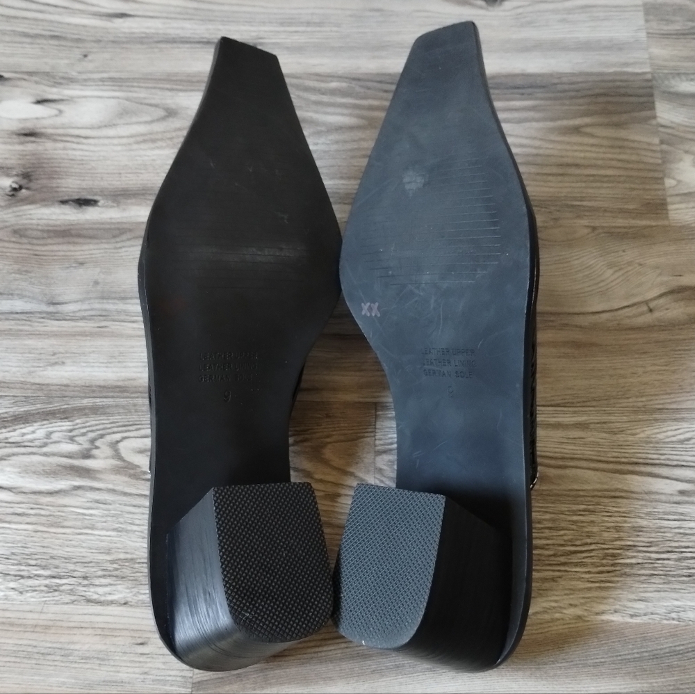 INTENTIONALLY BLANK Lala Mule Black Patent Leather Women's Size 9 - Picture 5 of 6